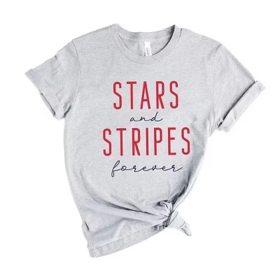 Женская футболка с коротким рукавом и рисунком Stars and Stripes Forever