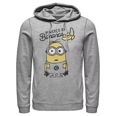 Мужское худи Despicable Me «Миньон», серое меланжевое