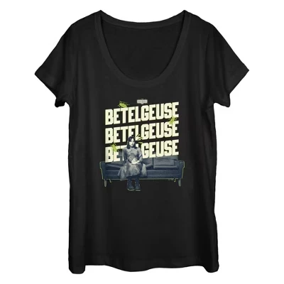 Женская футболка Beetlejuice Astrid, черная
