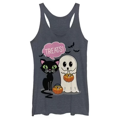 Женская спортивная майка Lost Gods Halloween Treat Friends Racerback синего цвета