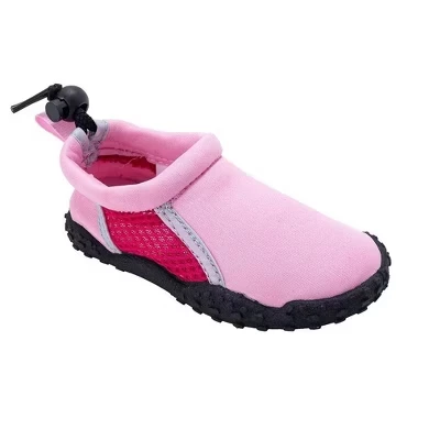 Girl's Aqua Shoes – Нескользящая быстросохнущая водная обувь для плавания на пляже и в бассейне (для малышей-Little Kid-Big Kid) розового цвета