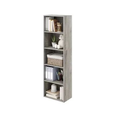 HOMLUX 5 Кубических Декоративных открытых книжных полок Органайзер для хранения детских игрушек Горизонтальный Вертикальный серый