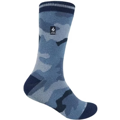 Детские носки Logan LITE™ Camouflage Crew синего цвета