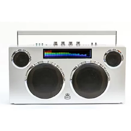Bluetooth-динамик GPOMANSL Manhattan Boombox Stereo - серебристый