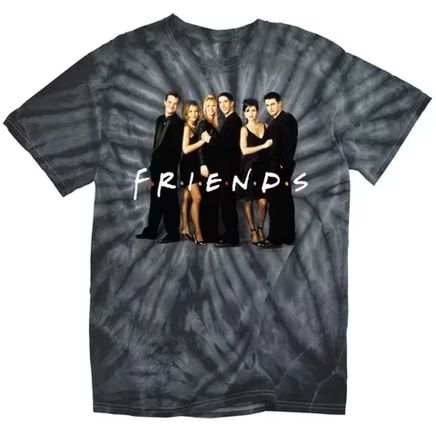 Мужская футболка Cast In Black Tie Dye, черная монохромная