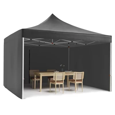 Шатёр TROPOW 3×3 м с 3 стенками, чёрный