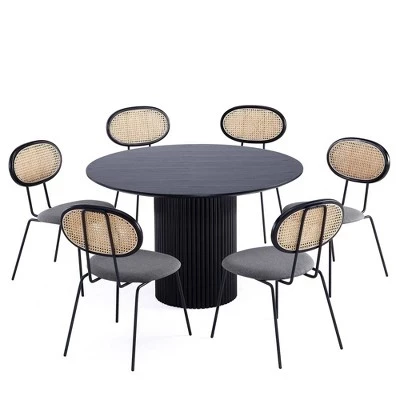 Столовый комплект Manhattan Comfort, 7 шт., разноцветный