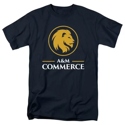 Мужская футболка Texas A&M University Commerce с официальным логотипом Circle