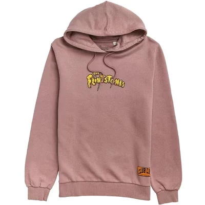 Женская толстовка с капюшоном Flintstones Hoodie розового цвета