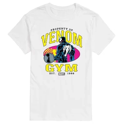 Мужская футболка Venom Gym с коротким рукавом и графическим рисунком, белая