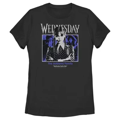 Женская футболка Wednesday Series, одиночество, черная