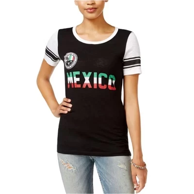 Женская футболка с рисунком Juniors Mexico черного цвета