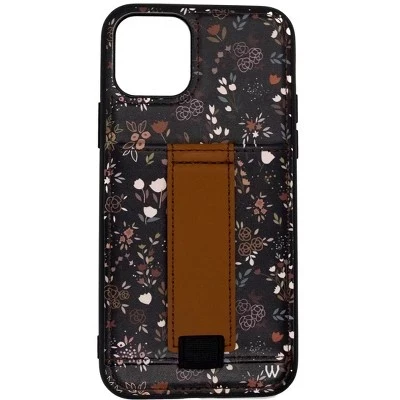 Чехлы Чехол для телефона iPhone 11 Pro Max с бумажником и ремешком для пальцев midnight floral