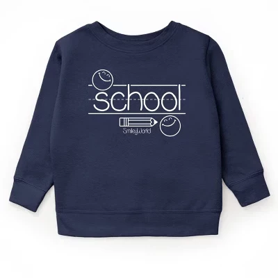 Молодежная толстовка с надписью SmileyWorld School Handwriting Lines