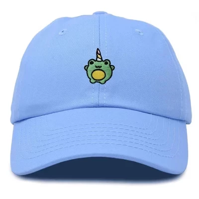 Унисекс бейсболка DALIX Froggy Unicorn, светло-голубая