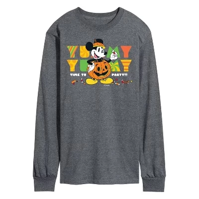 Мужская футболка Time To Party с длинным рукавом и графическим рисунком heather charcoal