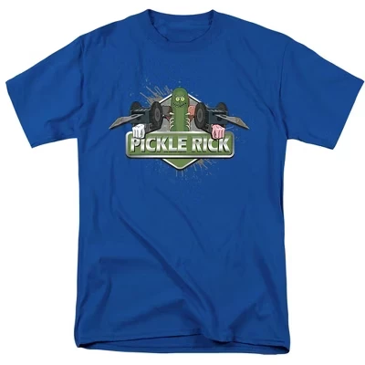 Футболка для взрослых Rick And Morty Pickle Rick королевская