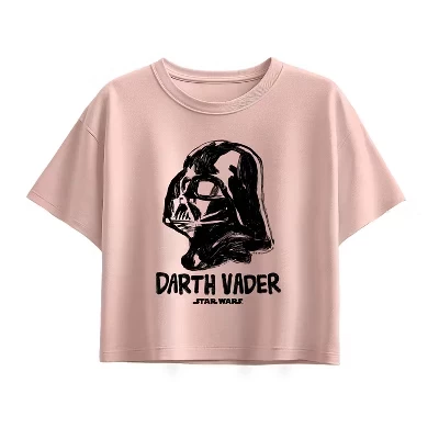 Футболка для девочек Star Wars Sketch Darth Vader, розовая