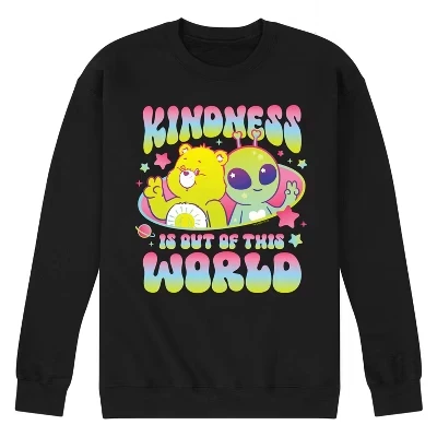 Мужская флисовая толстовка Funshine Kindness Is Out Of This World с графическим рисунком, черная