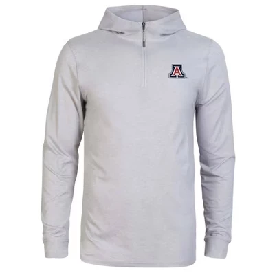 Мужская толстовка Arizona Wildcats на молнии 3/4 с капюшоном