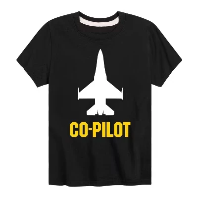 Футболка с коротким рукавом и рисунком Pilot Co, черная