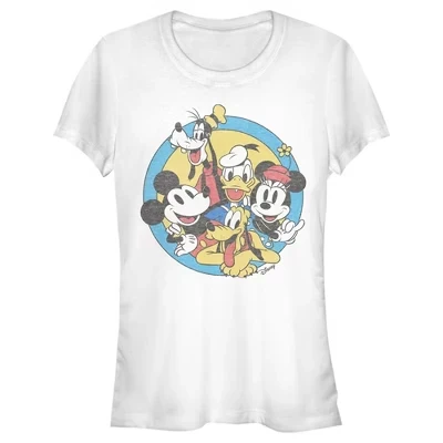Женская футболка Mickey & Friends Retro Buddies, белая