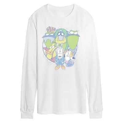 Мужская футболка Rockos Modern Life с длинным рукавом и графическим рисунком, белая