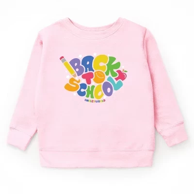 Молодежная толстовка SmileyWorld Back To School Stars розового цвета