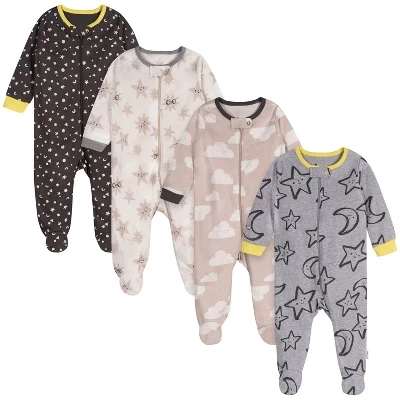 Детский комплект из 4 комбинезонов-пижам Onesies Brand