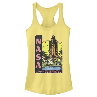 Женская майка NASA Vintage Space Program, желтая