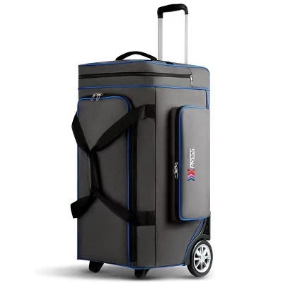 Спортивная сумка на колесиках New York XPress JB-30 с телескопической ручкой, большая складная багажная сумка на колесиках, 30 дюймов, серая