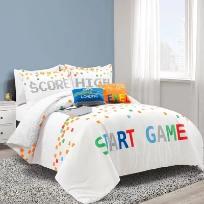 Детский комплект белья Lush Decor Video Games, белый