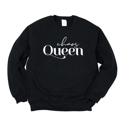 Женская толстовка с рисунком Chaos Queen midnight