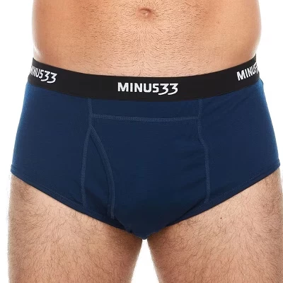 Мужские брифы Minus33 Merino Wool Woolverino микровес, синие