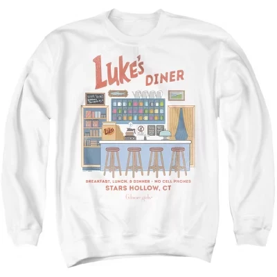 Мужской свитшот Gilmore Girls Luke’s Diner, белый
