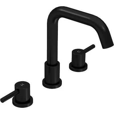 Смеситель acekool для раковины 8″ нерж. двухвент., черный