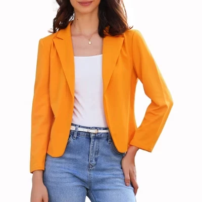 Женский укороченный жакет INSPIRE CHIC, оранжевый