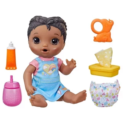 Игровая кукла Baby Alive Change 'n Play с аксессуарами, черная