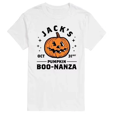 Мужская футболка Jacks Pumpkin Boonanza с коротким рукавом и графическим рисунком, белая