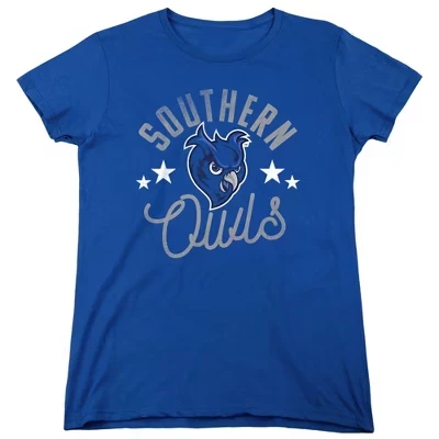 Женская футболка Southern Connecticut State University Owls синего цвета