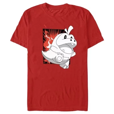 Мужская футболка Pokemon Fuecoco, красная