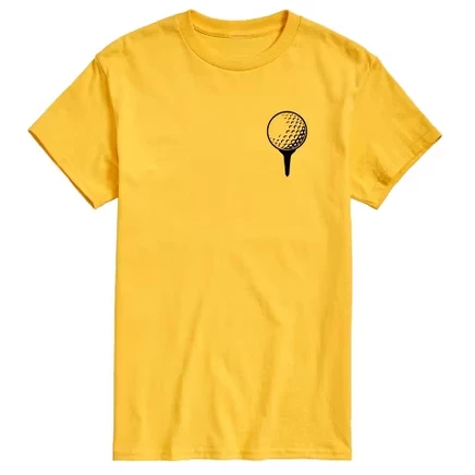 Мужская футболка Instant Message «Golf Ball On Tee», желтая