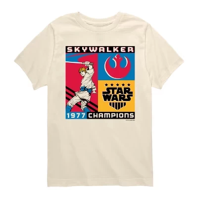Кремовая футболка с коротким рукавом Skywalker Soccer Champion с графическим рисунком
