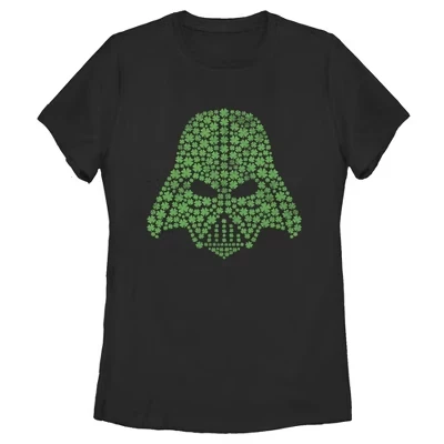 Women's  Shamrock Darth Vader T-Shirt black