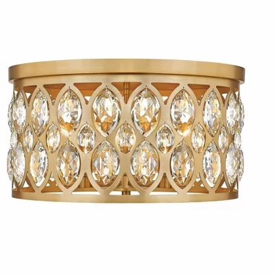 Потолочный светильник Dealey 5-Light для скрытого монтажа - Шикарный стальной светильник для гламурных помещений.