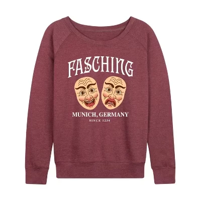 Женский лонгслив Instant Message Masks, бордовый меланж