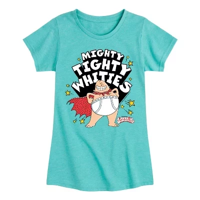 Облегающая футболка Mighty Tighty Whites с коротким рукавом и рисунком бирюзового цвета