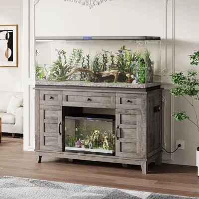 Тумба SunnyFurn для аквариума, до 635 кг, коричневая