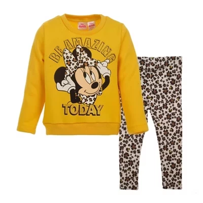 Комплект Disney Minnie Mouse свитшот и лосины, желтый