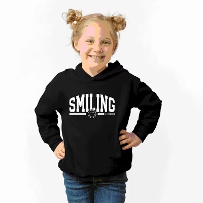Толстовка для малышей SmileyWorld Arched Varsity с капюшоном для малышей черный